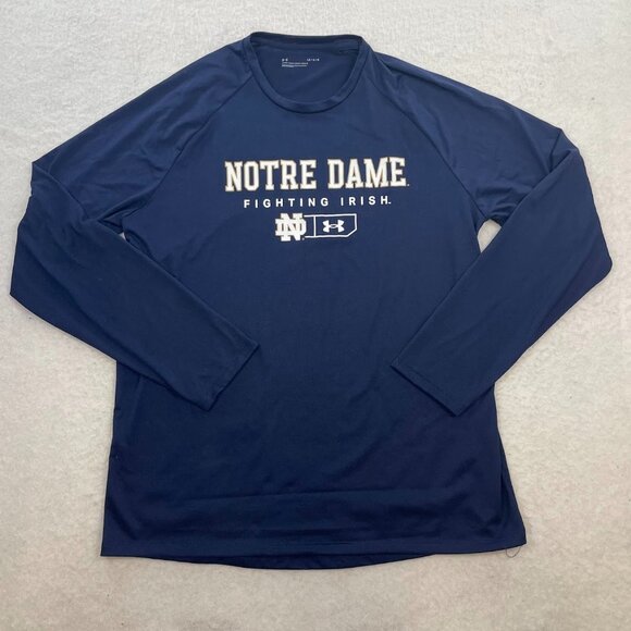 Under armour Other - Under Armour Notre Dame Fighting Irish Logo Lockup Tech Raglan Long Sleeve Sz L